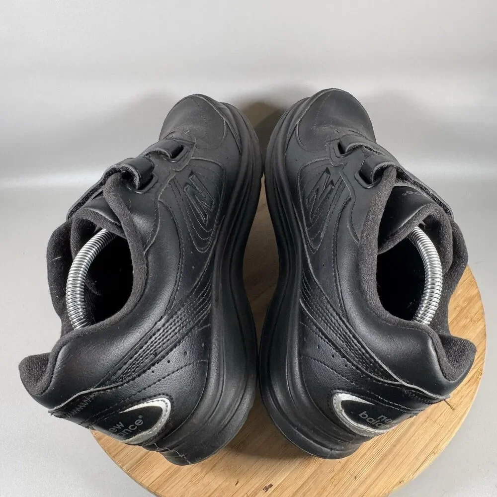 New Balance 577 Black Walking Shoes Mens 11.5 D‎ Hook Loop Sneakers MW577VK